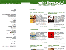 Tablet Screenshot of andeslibros.com